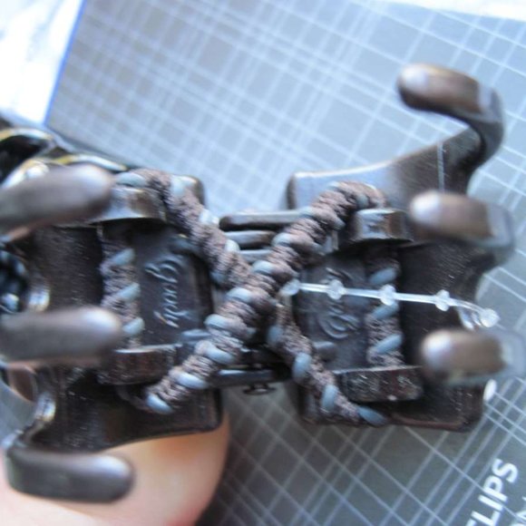 2 Goody Black Color Collection Slide Proof Secure Fit Claw Clip Hair Jaw Plastic - Picture 3 of 5